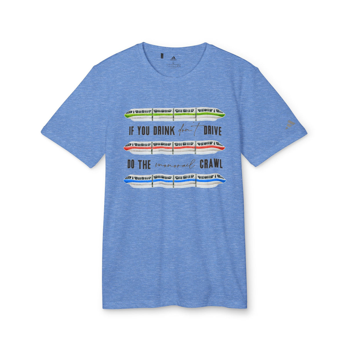 Monorail Crawl Adidas® Unisex Sport T-shirt