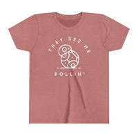 They See Me Rollin' Bella Canvas Youth Short Sleeve Tee
