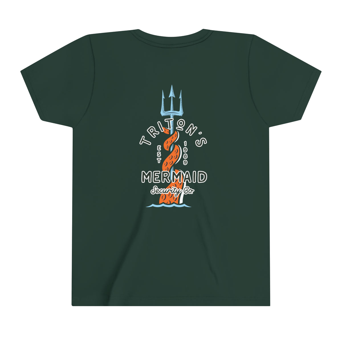 Triton's Mermaid Security Bella Canvas Youth Short Sleeve Tee