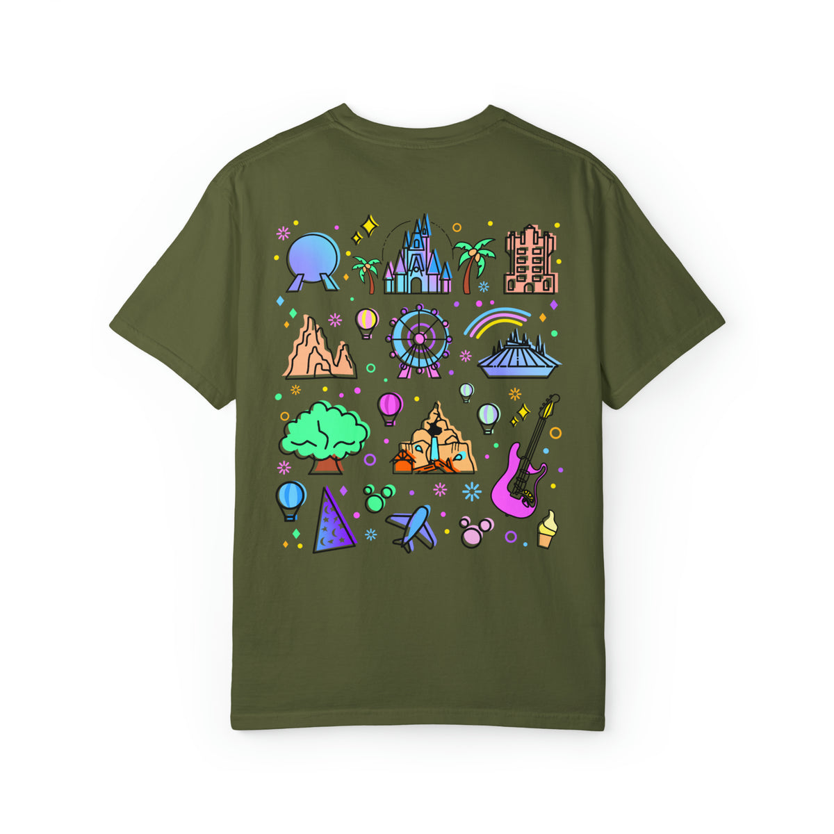 Meet Me At My Happy Place Comfort Colors Unisex Garment-Dyed T-shirt