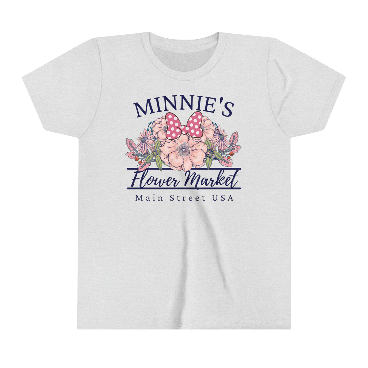 Minnie's Flower Market Bella Canvas Youth Short Sleeve Tee