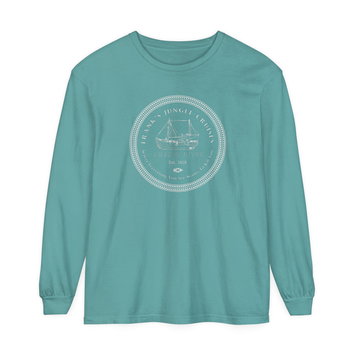 Frank's Jungle Cruise Comfort Colors Unisex Garment-dyed Long Sleeve T-Shirt
