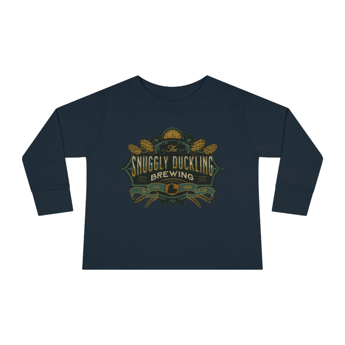 The Snuggly Duckling Brewing Rabbit Skins Toddler Long Sleeve Tee