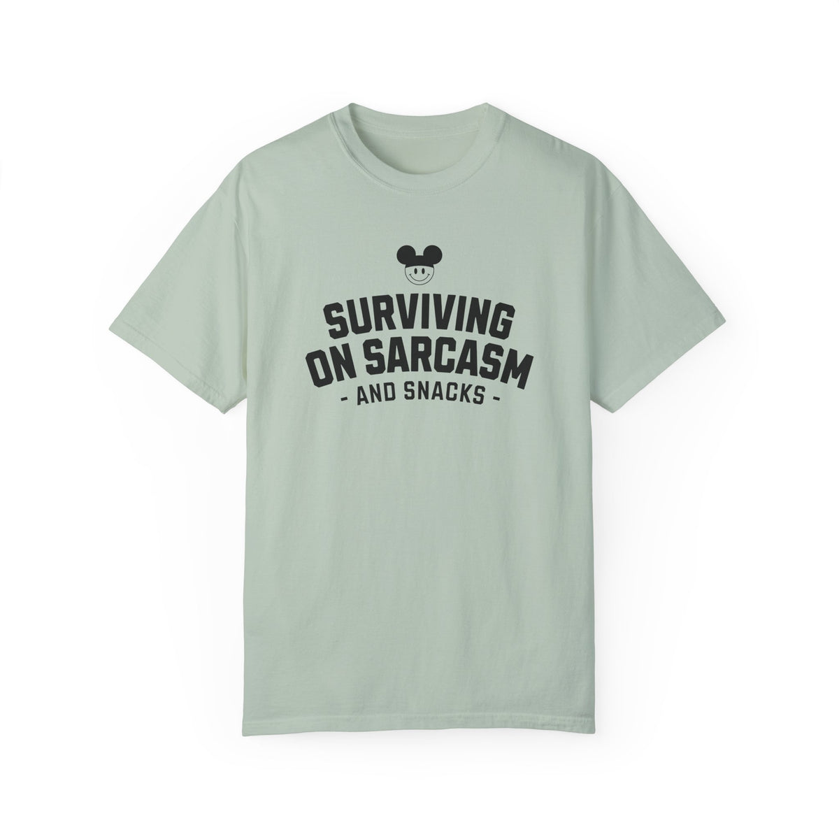 Surviving on Sarcasm and Snacks Comfort Colors Unisex Garment-Dyed T-shirt