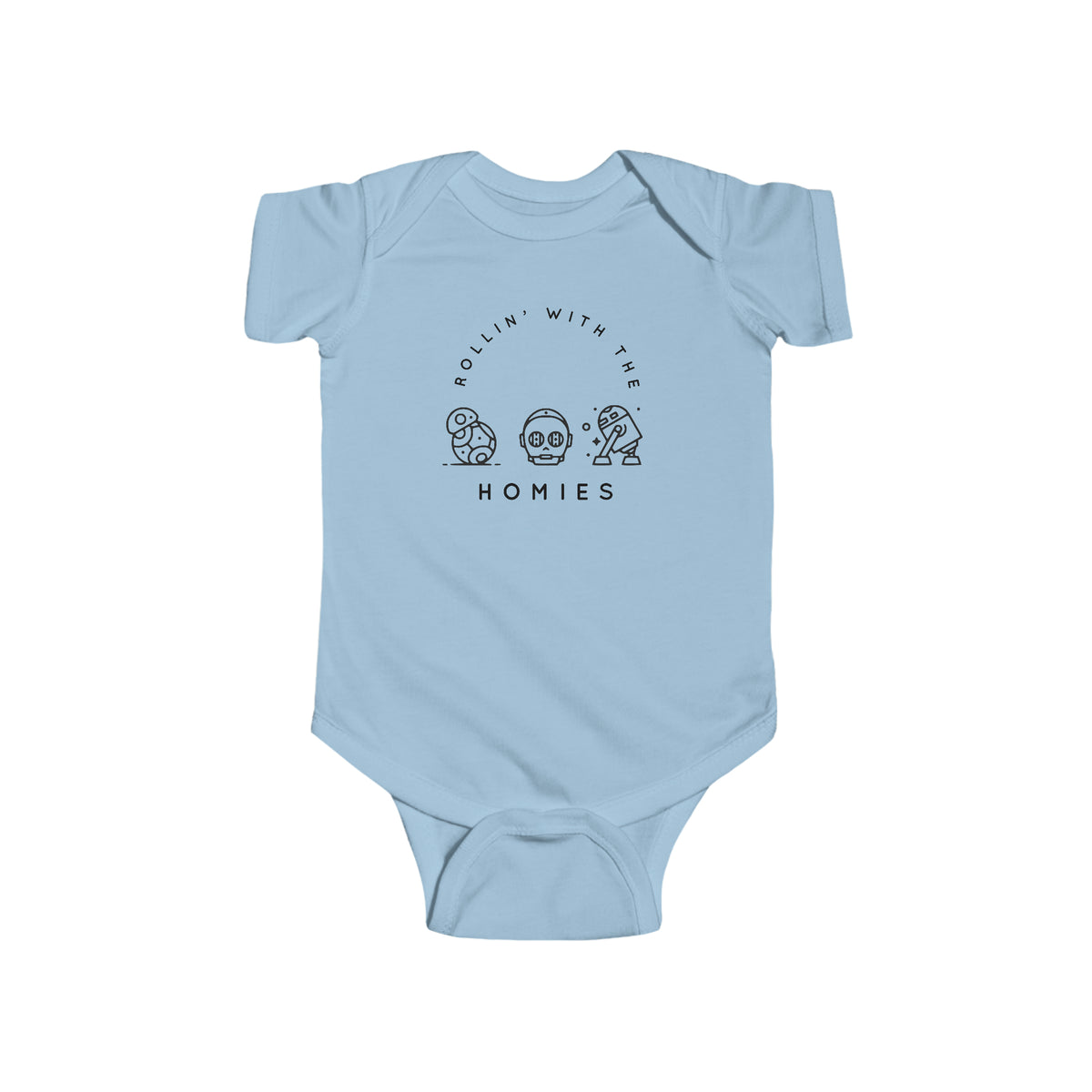 Rollin’ With The Homies Rabbit Skins Infant Fine Jersey Bodysuit