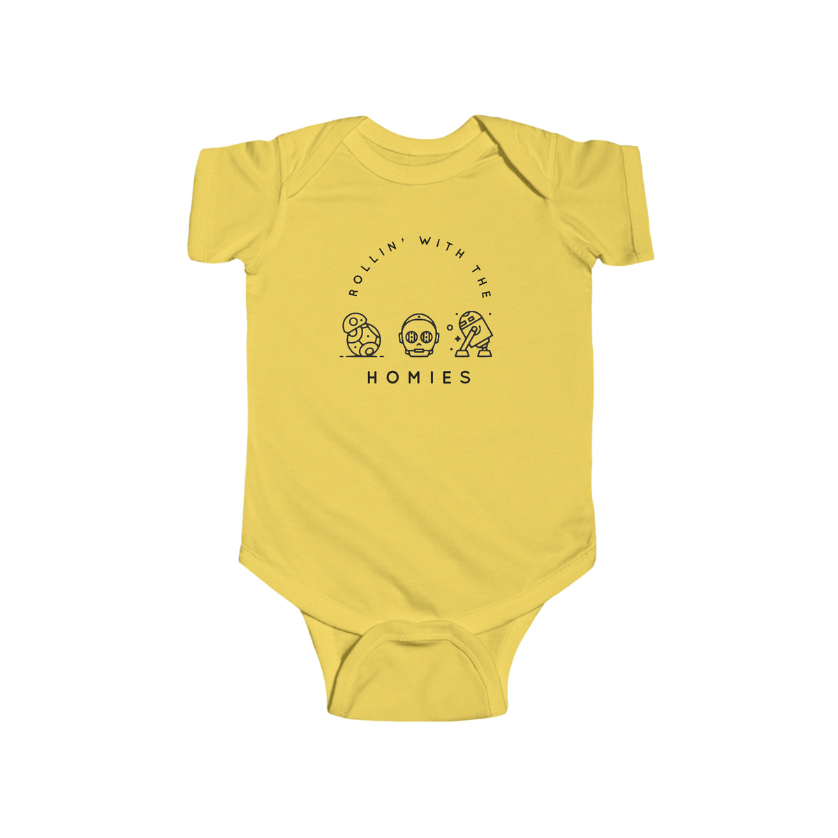 Rollin’ With The Homies Rabbit Skins Infant Fine Jersey Bodysuit
