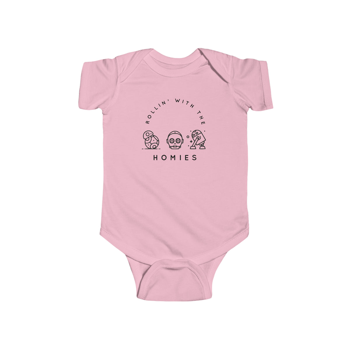 Rollin’ With The Homies Rabbit Skins Infant Fine Jersey Bodysuit