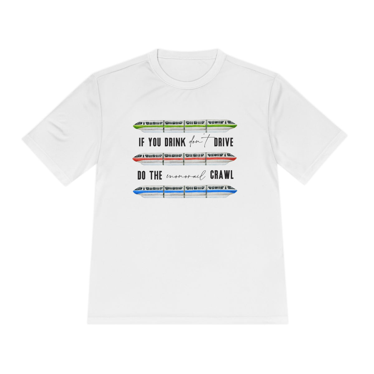 Monorail Crawl Unisex Moisture Wicking Tee