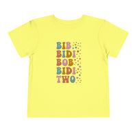 Bib Bidi Bob Bidi Two Bella Canvas Toddler Short Sleeve Tee