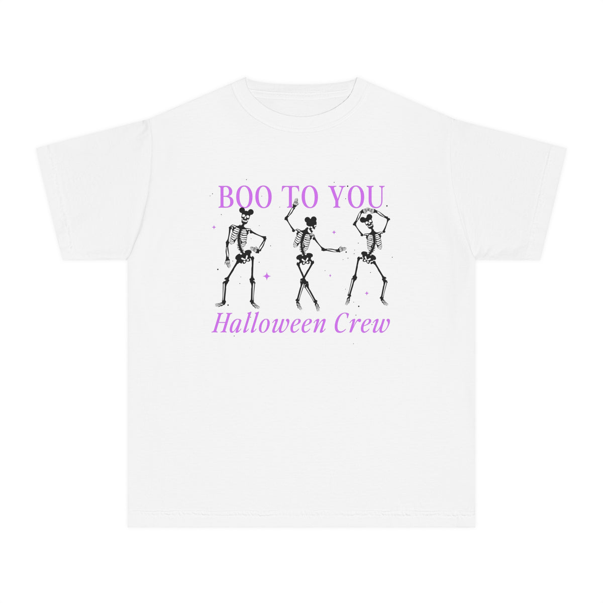 Boo To You Halloween Crew Comfort Colors Youth Midweight Tee