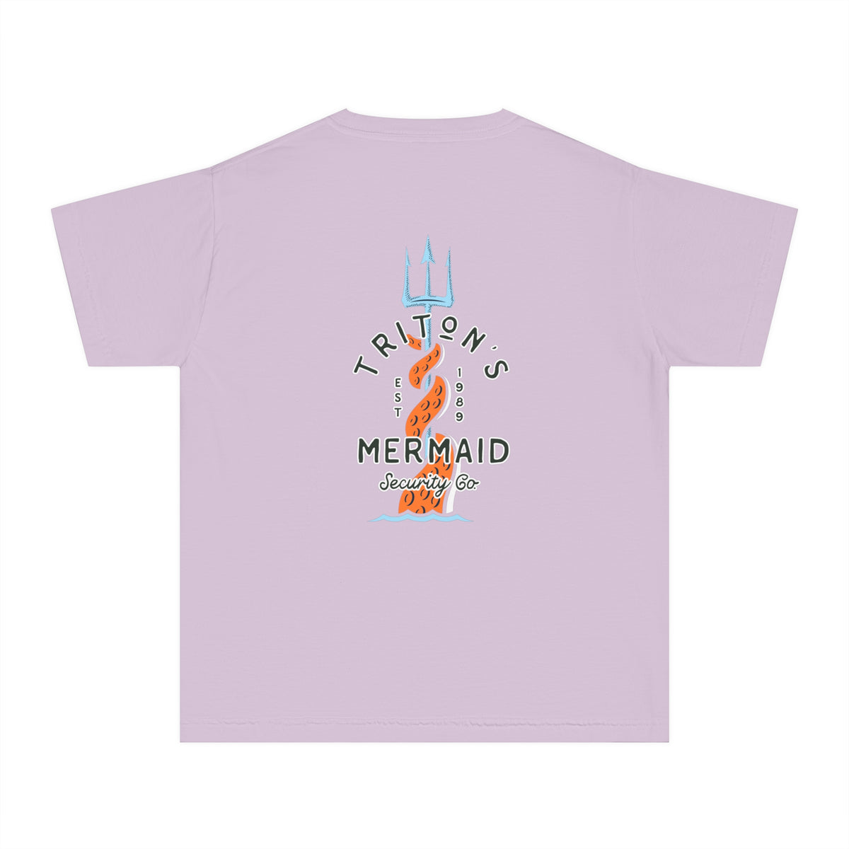 Triton's Mermaid Security Comfort Colors Youth Midweight Tee