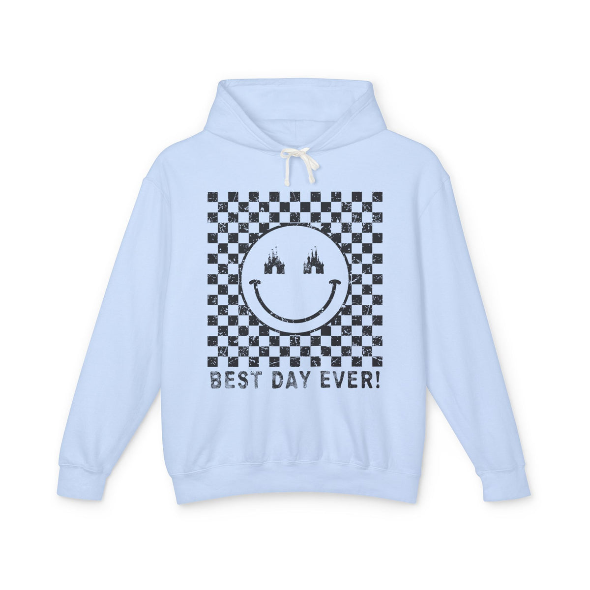 Best Day Ever Comfort Colors Unisex Lightweight Hooded Sweatshirt