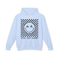 Best Day Ever Comfort Colors Unisex Lightweight Hooded Sweatshirt