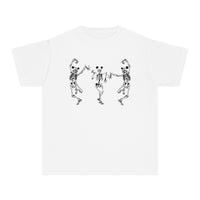 Dancing Skeletons with Ears Comfort Colors Youth Midweight Tee
