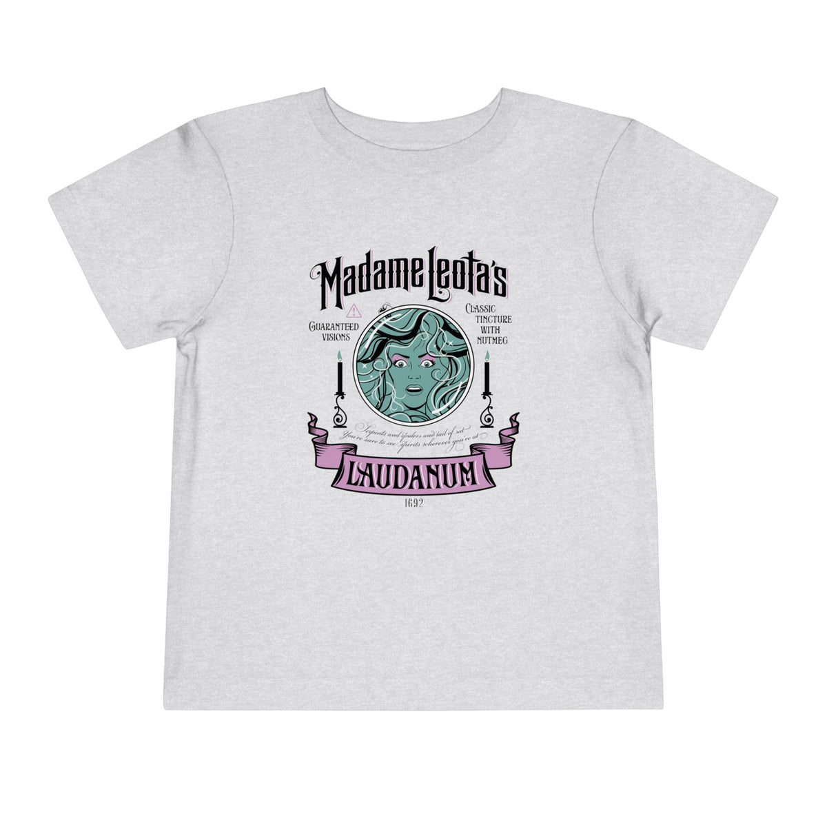 Madame Leota’s Laudanum Teal Bella Canvas Toddler Short Sleeve Tee