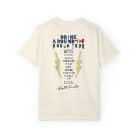 Drink Around The World Tour Comfort Colors Unisex Garment-Dyed T-shirt