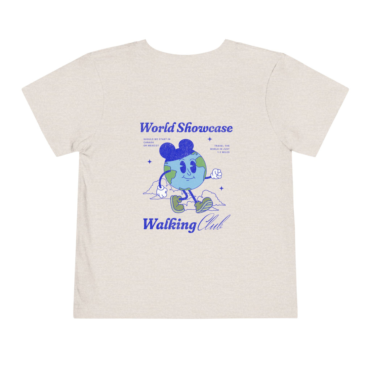 World Showcase Walking Club Bella Canvas Toddler Short Sleeve Tee