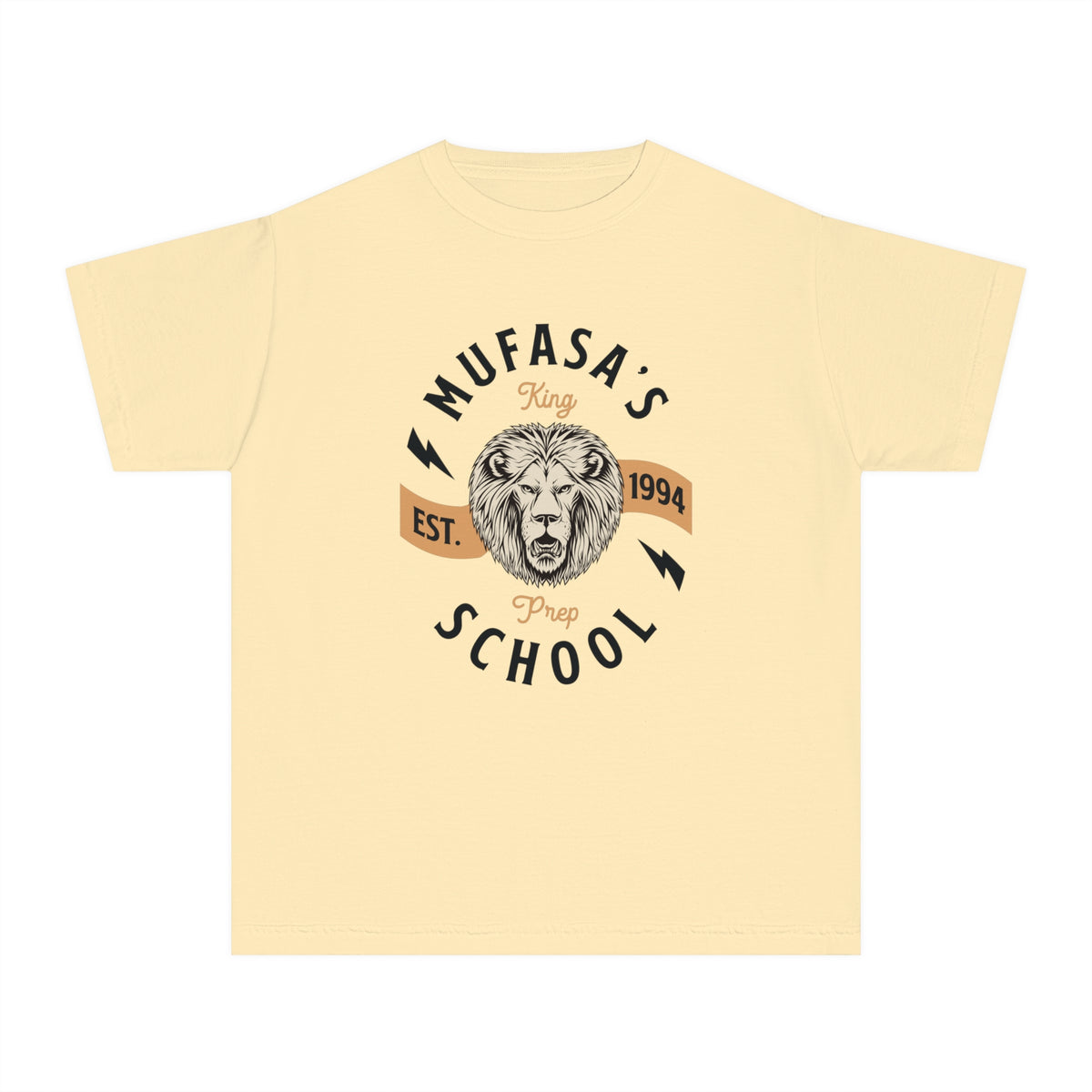 Mufasa's Prep School Comfort Colors Youth Midweight Tee