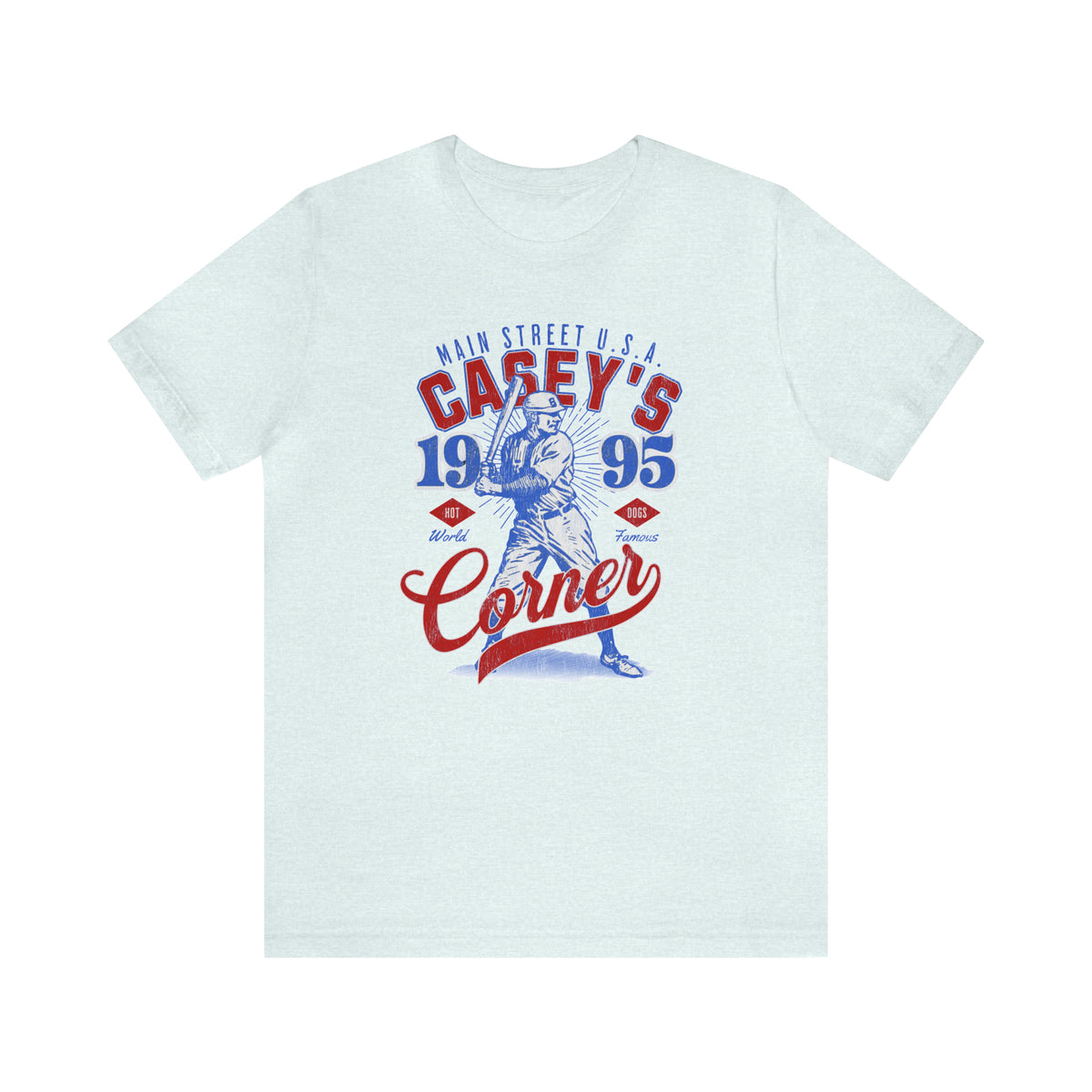 Casey’s Corner Distressed Bella Canvas Unisex Jersey Short Sleeve Tee
