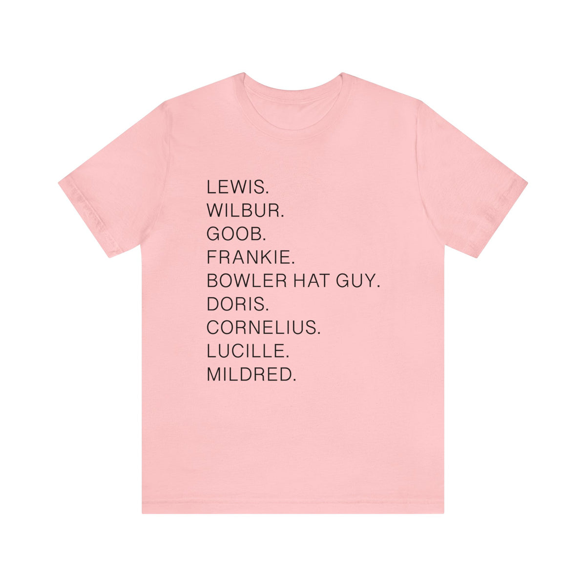 Meet The Robinson’s Character Names Bella Canvas Unisex Jersey Short Sleeve Tee