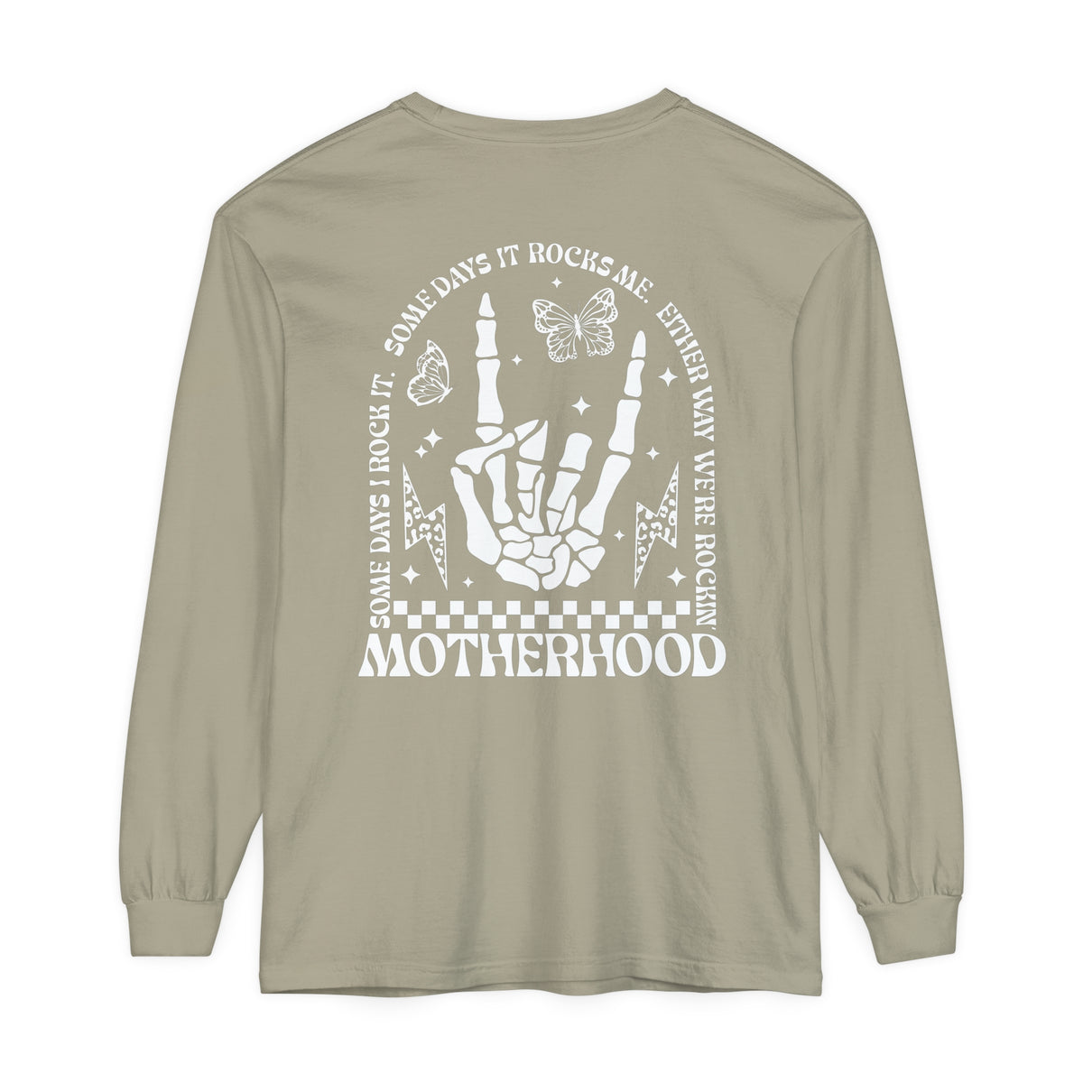 Motherhood Comfort Colors Unisex Garment-dyed Long Sleeve T-Shirt
