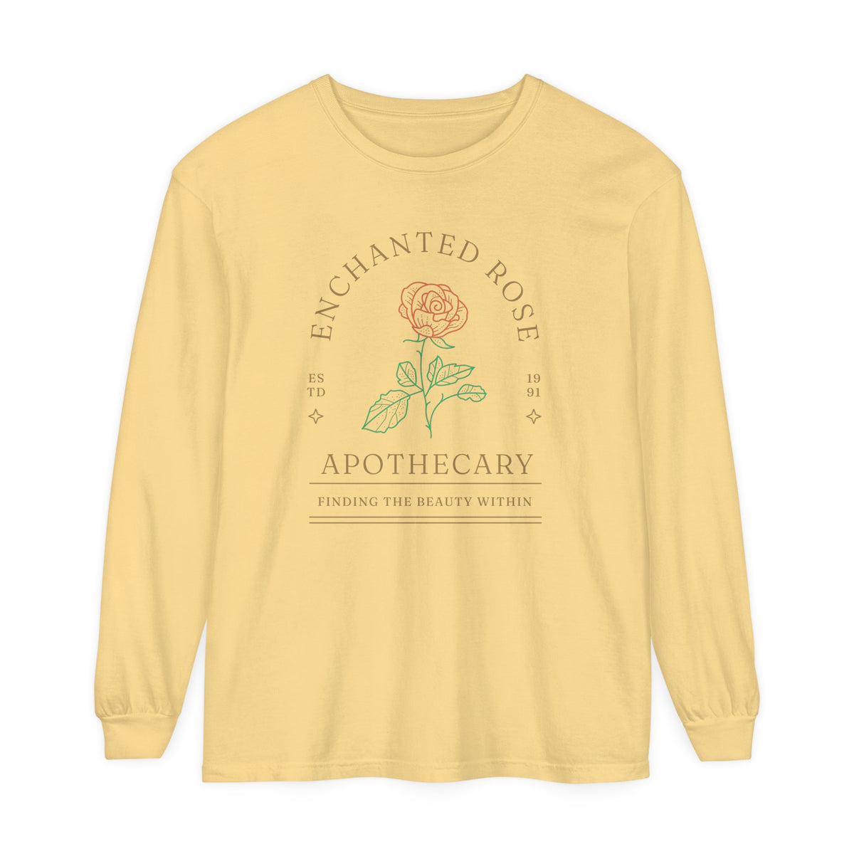 Enchanted Rose Apothecary Comfort Colors Unisex Garment-dyed Long Sleeve T-Shirt