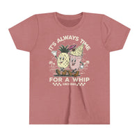 It's Always Time For A Whip Bella Canvas Youth Short Sleeve Tee