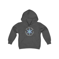 The Cold Never Bothered Me Anyway Gildan Youth Heavy Blend Hooded Sweatshirt