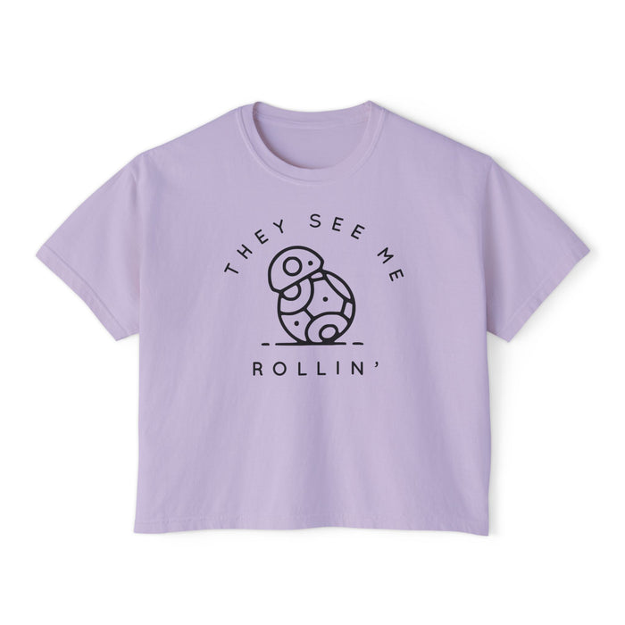 They See Me Rollin' Comfort Colors Women's Boxy Tee
