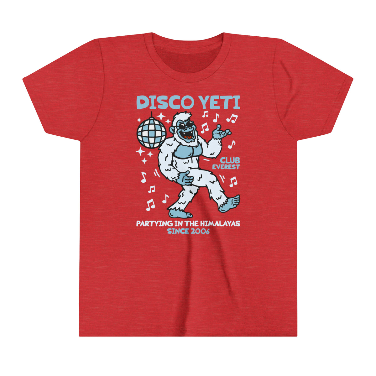 Disco Yeti Bella Canvas Youth Short Sleeve Tee