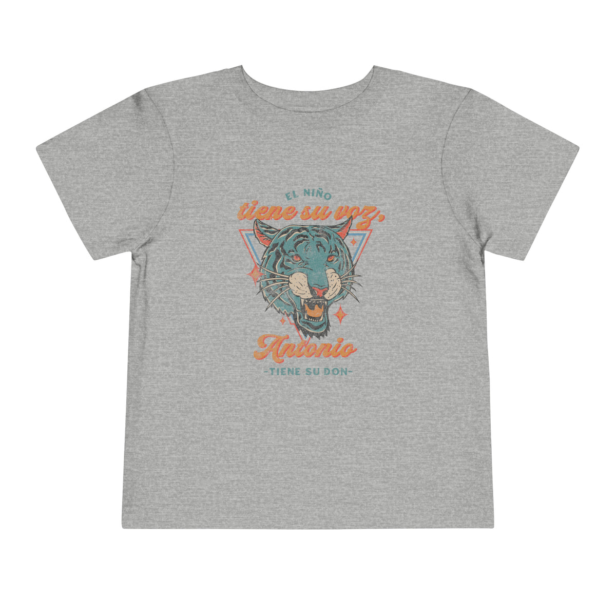 El Niño Tiene Su Voz, Antonio Tiene Su Don Bella Canvas Toddler Short Sleeve Tee