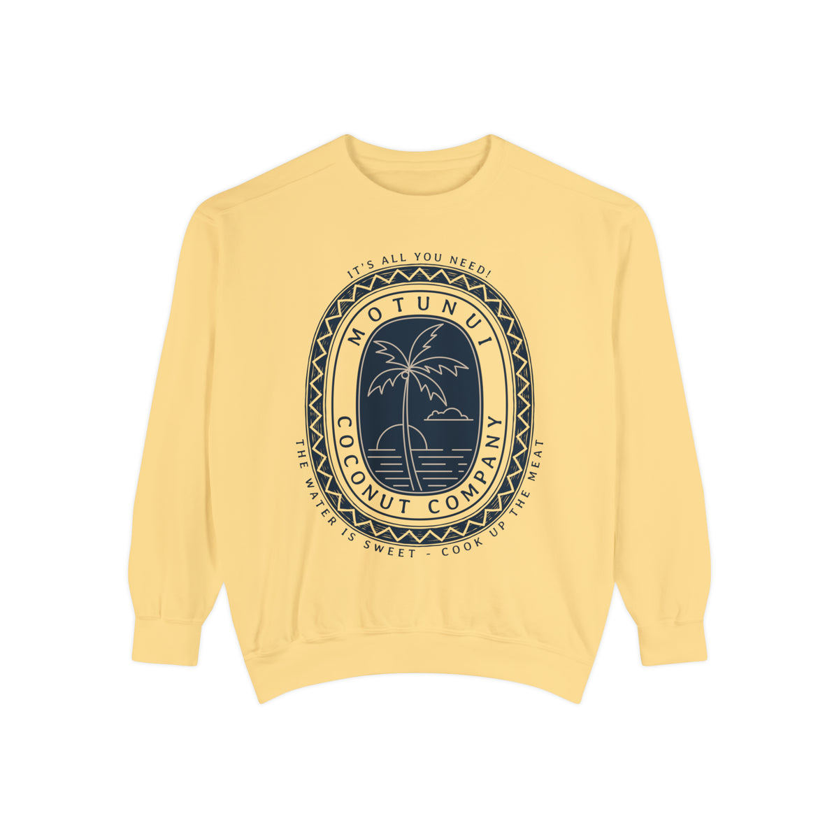 Motunui Coconut Company Comfort Colors Unisex Garment-Dyed Sweatshirt