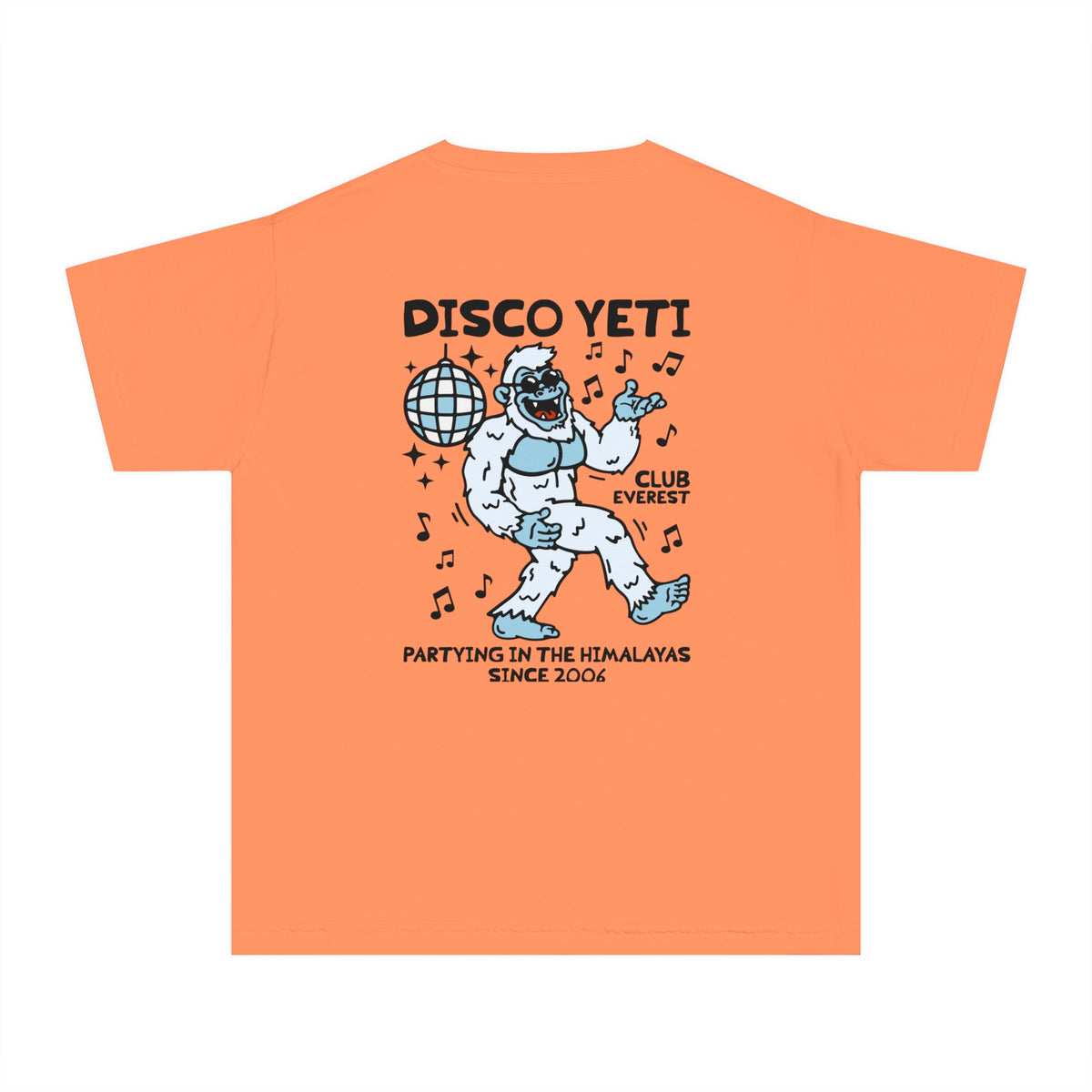 Disco Yeti Comfort Colors Youth Midweight Tee