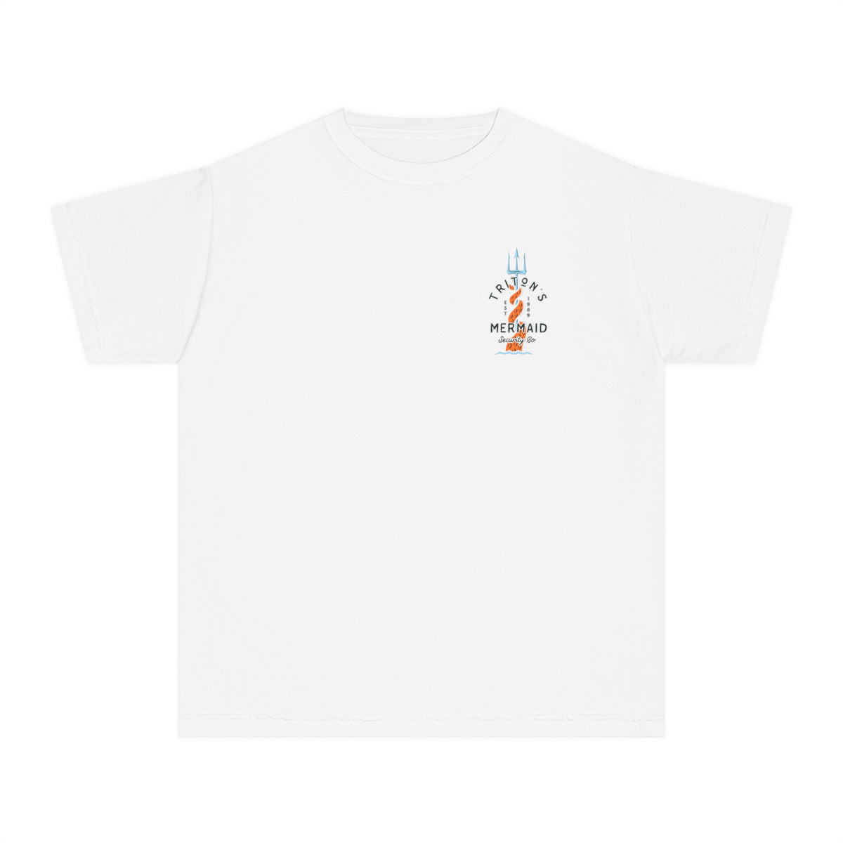 Triton's Mermaid Security Comfort Colors Youth Midweight Tee