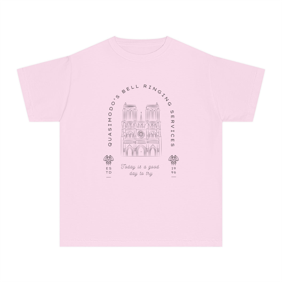 Quasimodo's Bell Ringing Services Comfort Colors Youth Midweight Tee