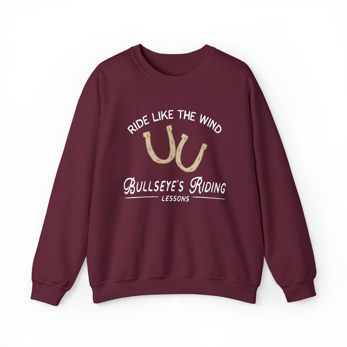 Bullseye's Riding Lessons Gildan Unisex Heavy Blend™ Crewneck Sweatshirt