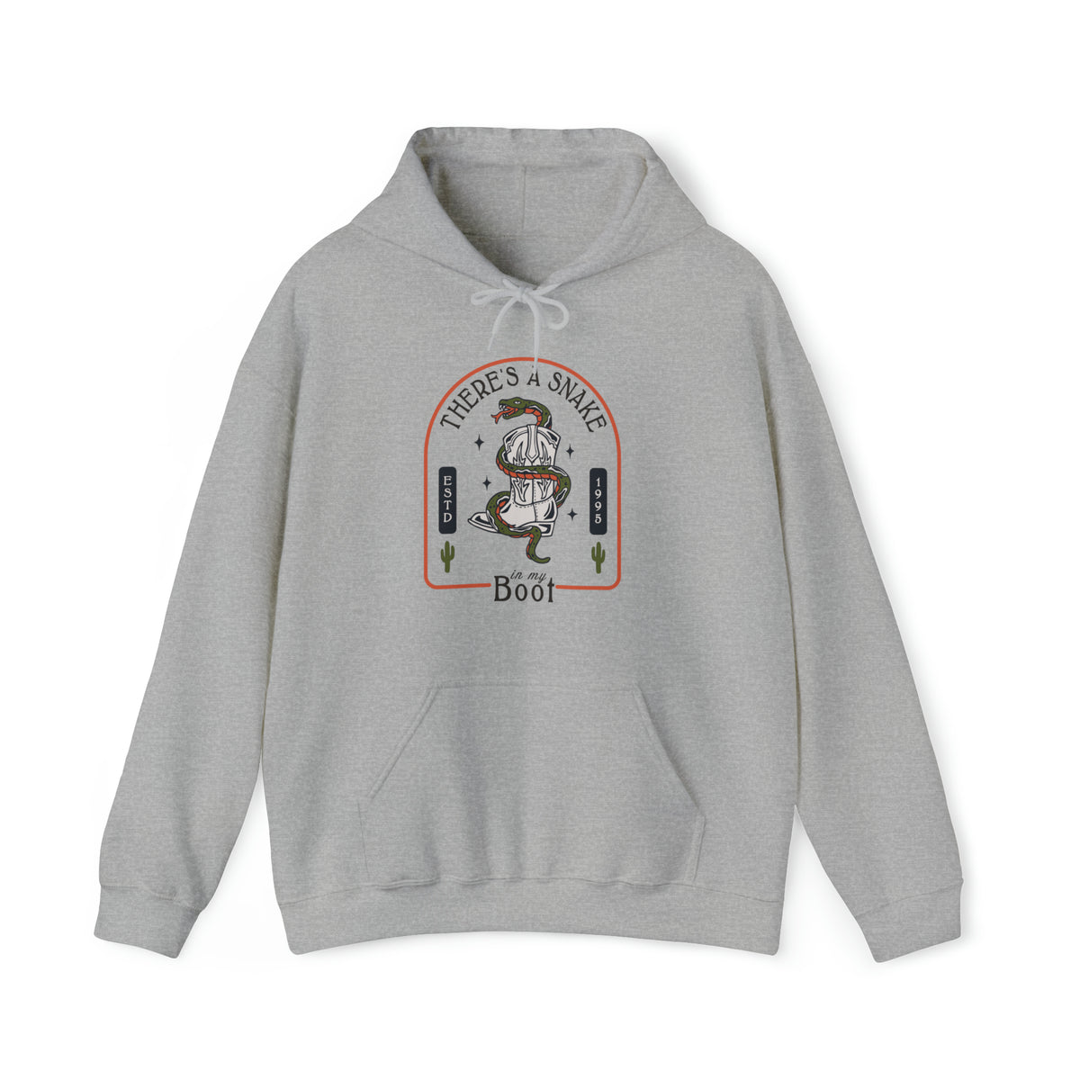 There's A Snake In My Boot Gildan Unisex Heavy Blend™ Hooded Sweatshirt