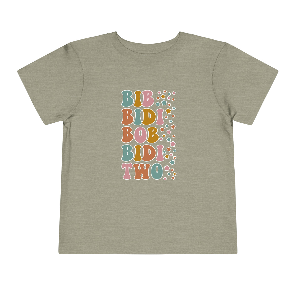 Bib Bidi Bob Bidi Two Bella Canvas Toddler Short Sleeve Tee