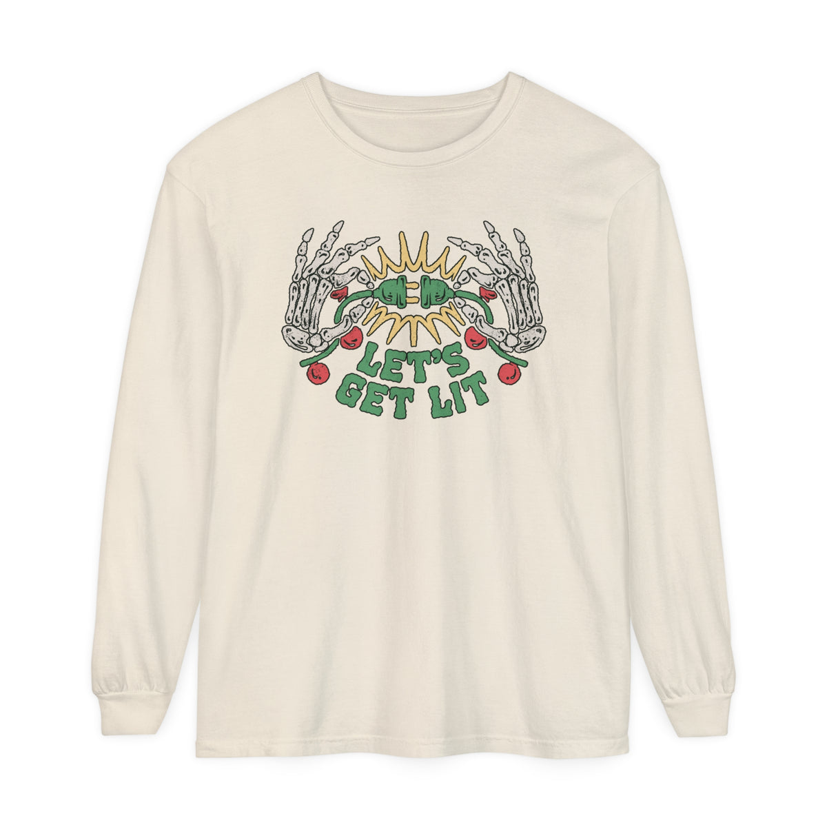 Let's Get Lit Comfort Colors Unisex Garment-dyed Long Sleeve T-Shirt