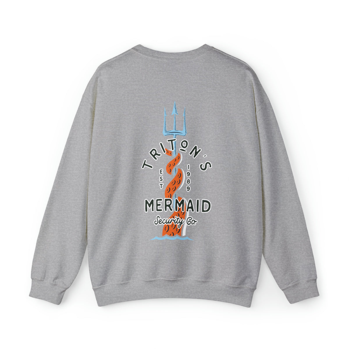 Triton's Mermaid Security Gildan Unisex Heavy Blend™ Crewneck Sweatshirt