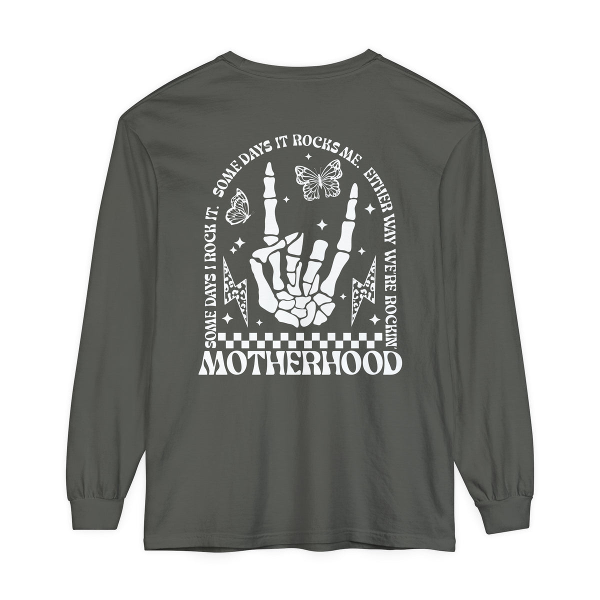 Motherhood Comfort Colors Unisex Garment-dyed Long Sleeve T-Shirt