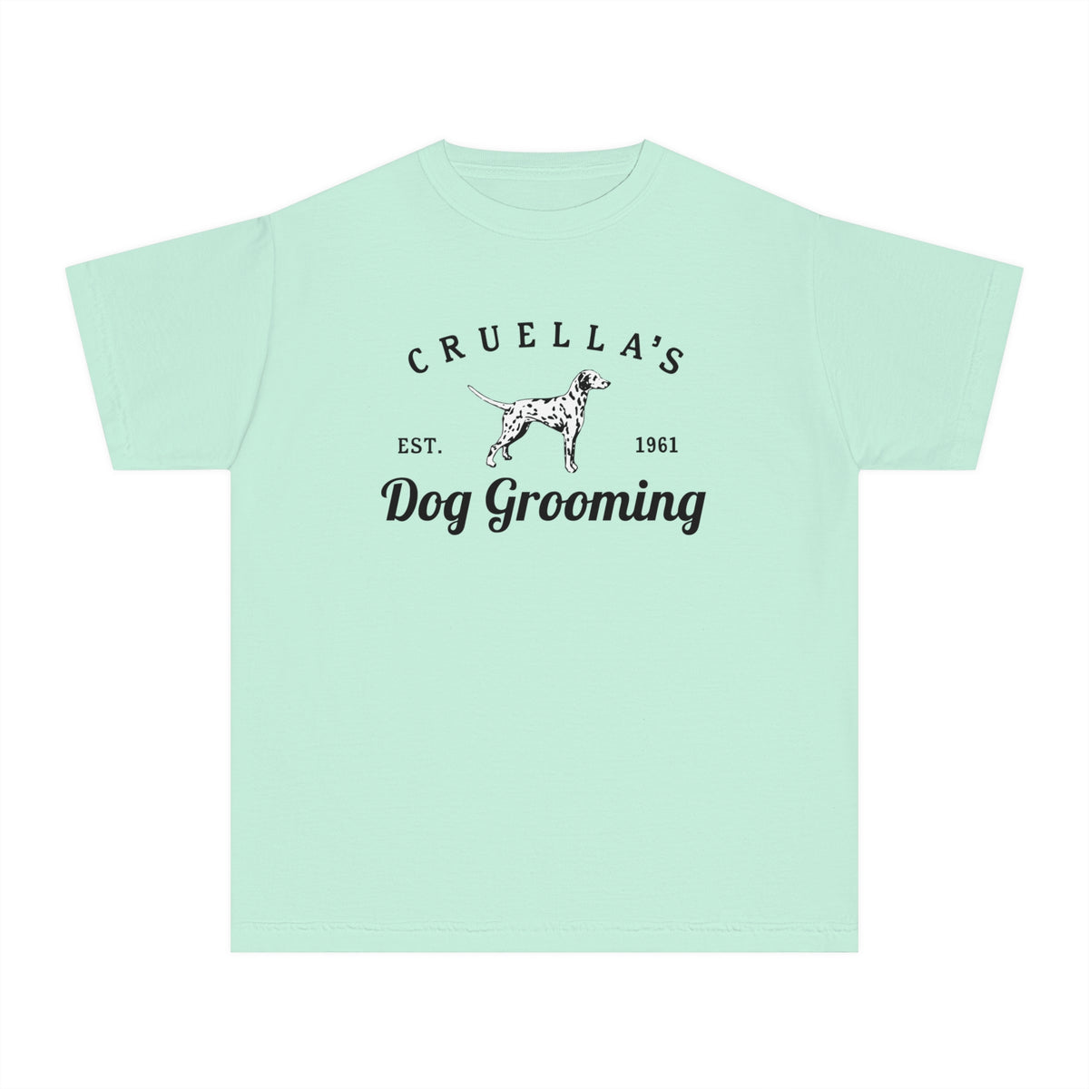 Cruella’s Dog Grooming Comfort Colors Youth Midweight Tee