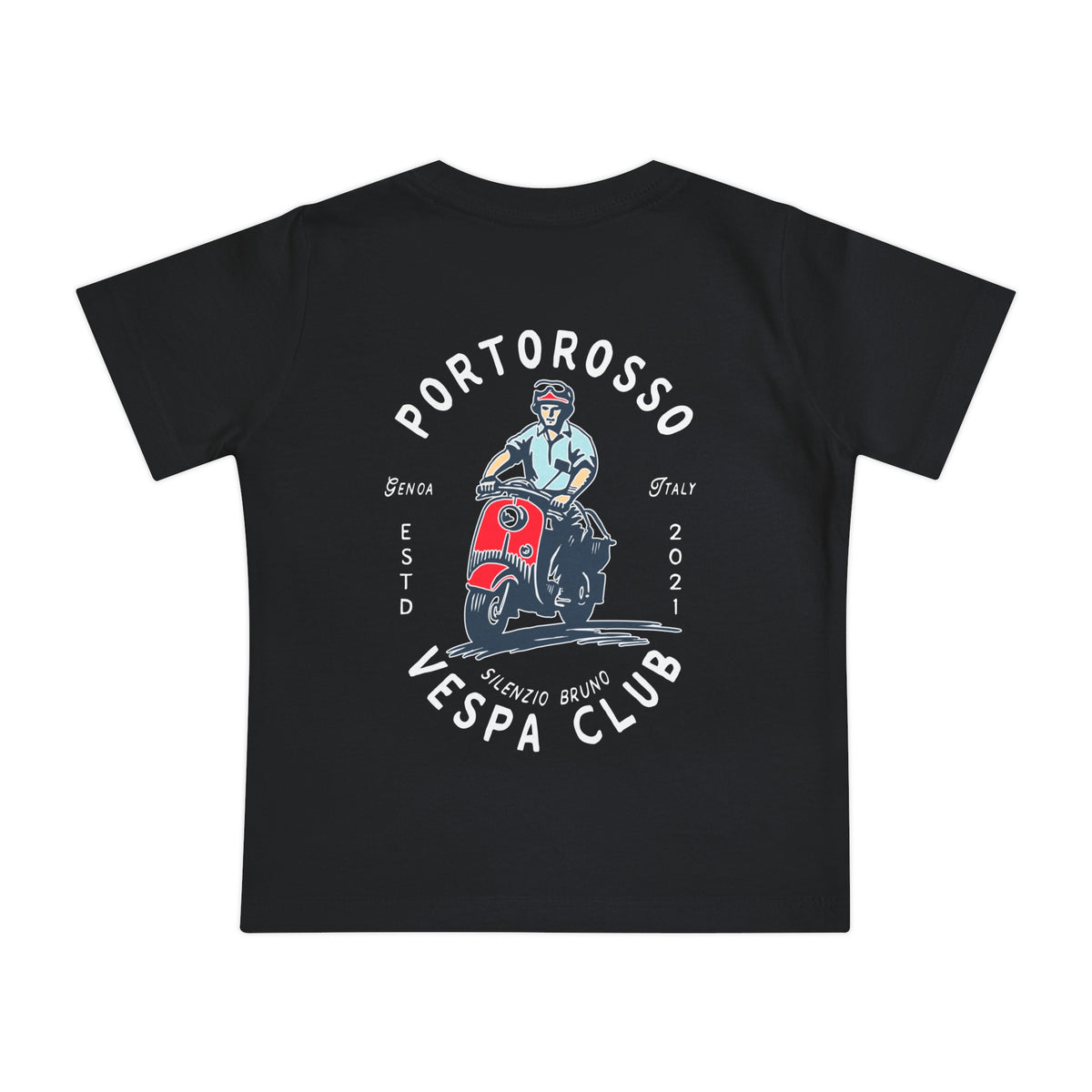 Portorosso Vespa Club Bella Canvas Baby Short Sleeve T-Shirt