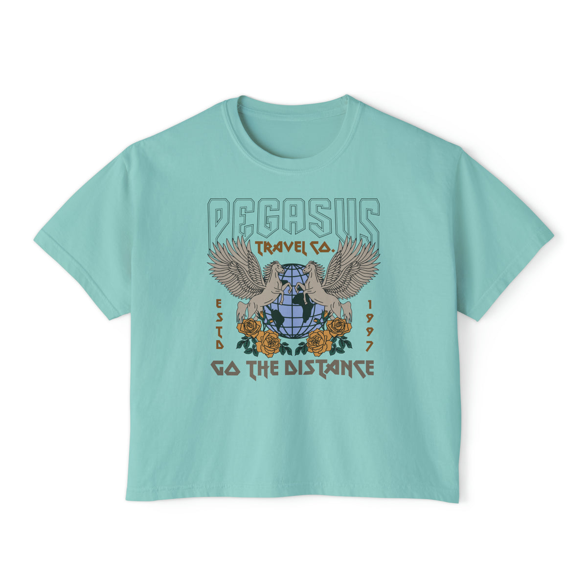 Pegasus Travel Co. Comfort Colors Women's Boxy Tee