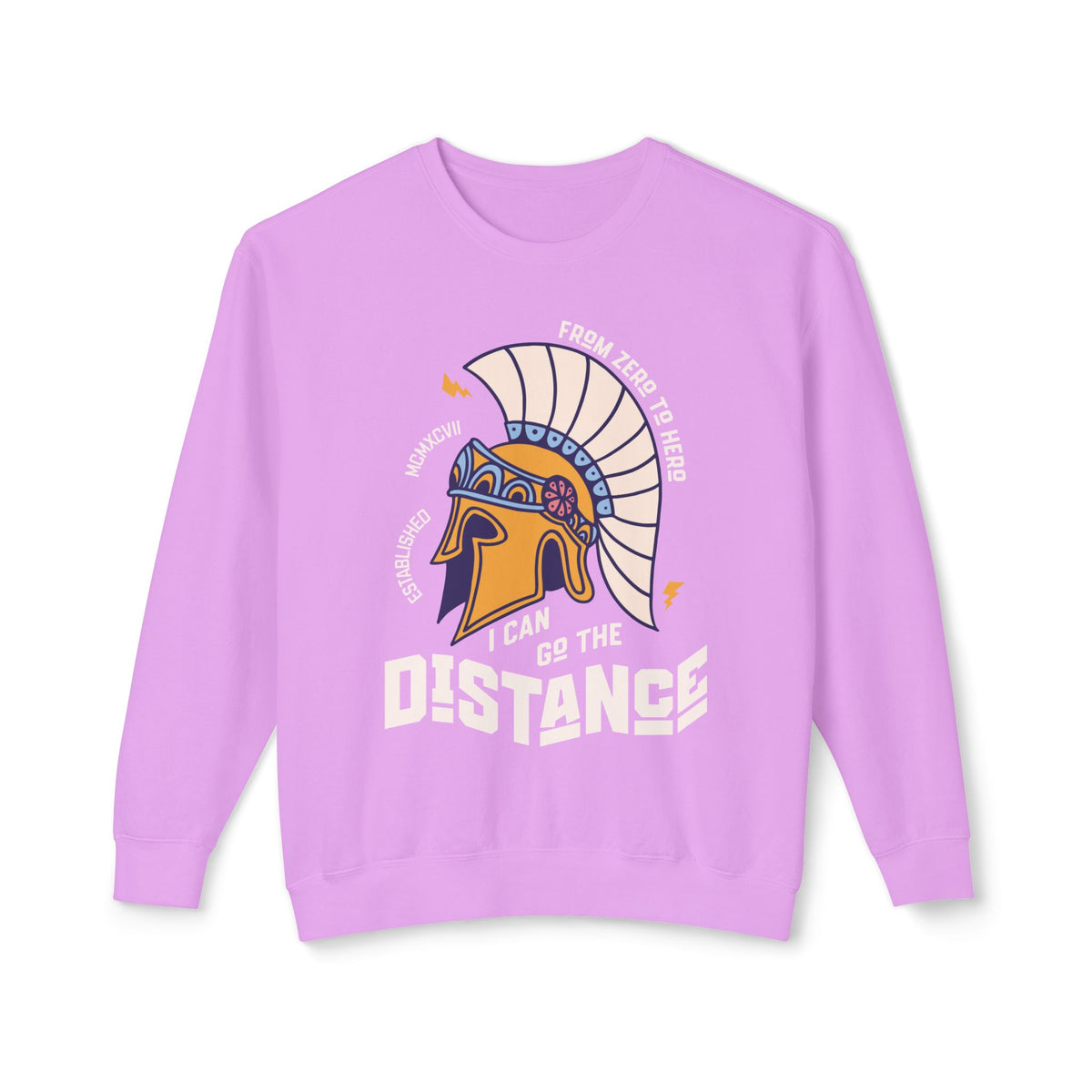 I Can Go The Distance Unisex Lightweight Comfort Colors Crewneck Sweatshirt