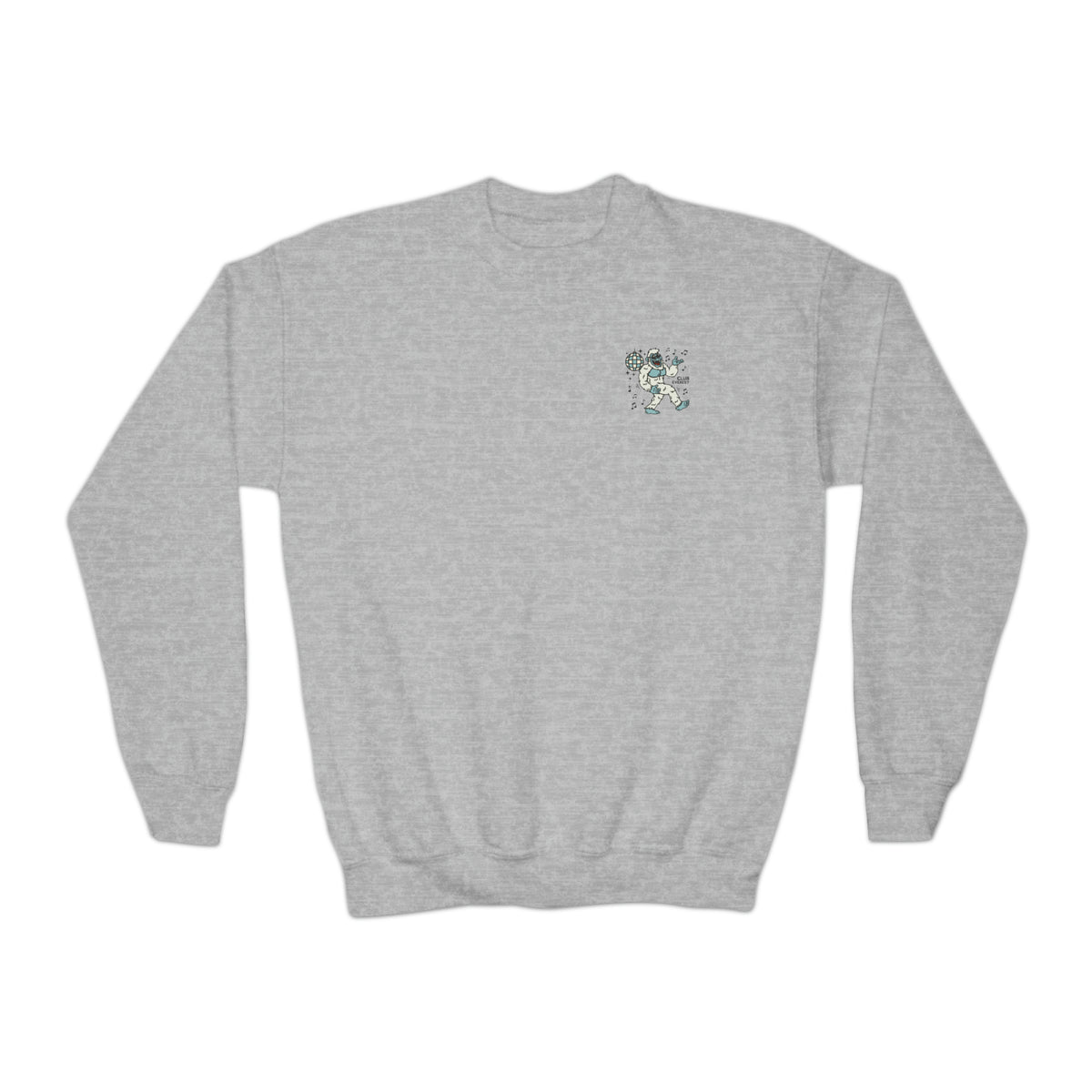 Disco Yeti Gildan Youth Crewneck Sweatshirt