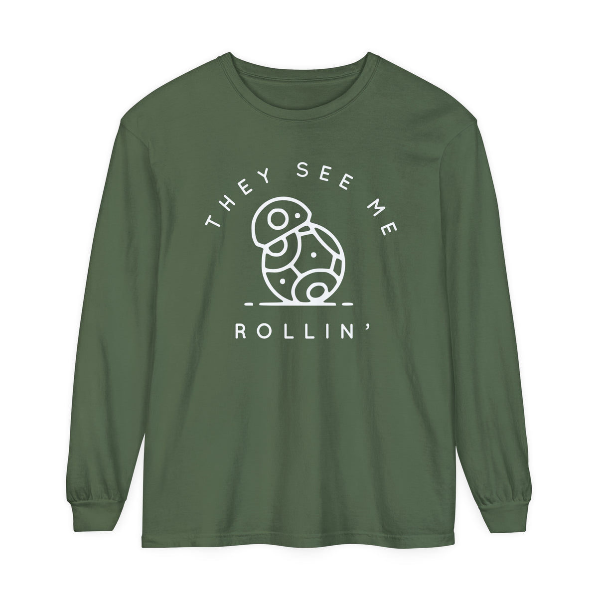 They See Me Rollin' Comfort Colors Unisex Garment-dyed Long Sleeve T-Shirt