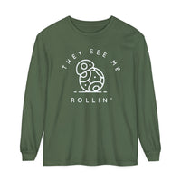 They See Me Rollin' Comfort Colors Unisex Garment-dyed Long Sleeve T-Shirt