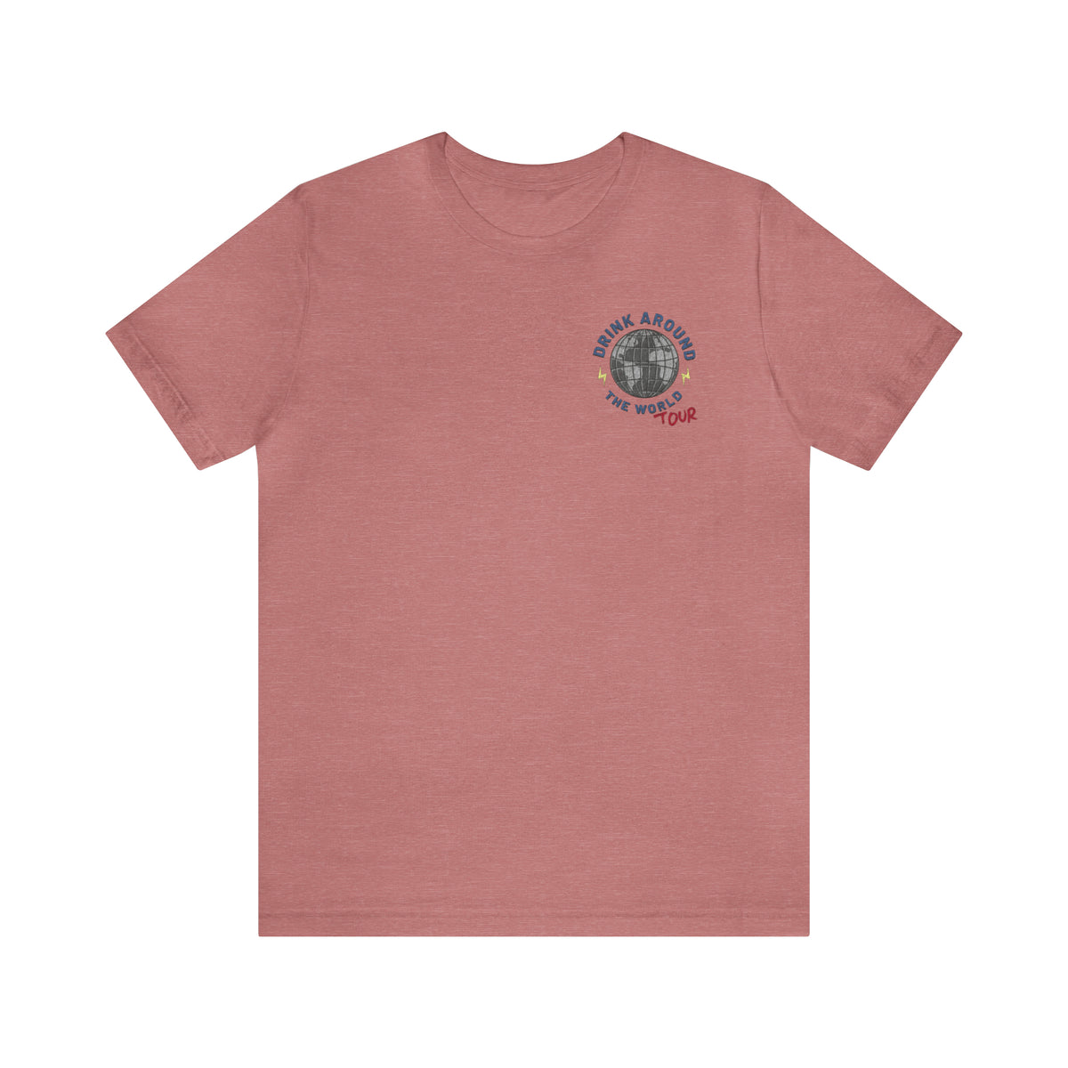 Drink Around The World Tour Bella Canvas Unisex Jersey Short Sleeve Tee