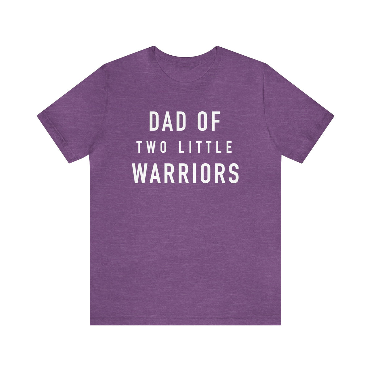Dad Of Two Little Warriors Bella Canvas Unisex Jersey Short Sleeve Tee